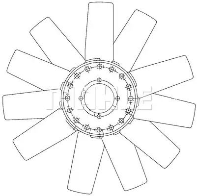 Вентилятор радиатора MAHLE CFW73000P
