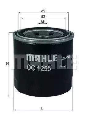 Масляный фильтр MAHLE OC1255
