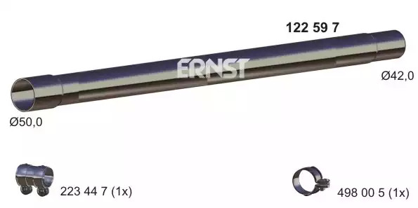 Приемная труба глушителя ERNST 122597