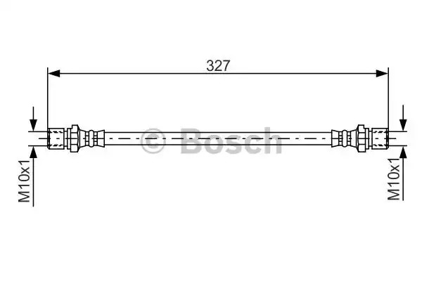 Тормозной шланг передний BOSCH 1987476017