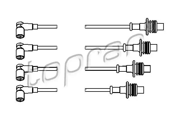 Высоковольтные провода зажигания TOPRAN 722801