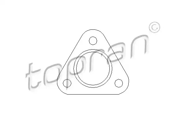 Прокладка приемной трубы TOPRAN 107207
