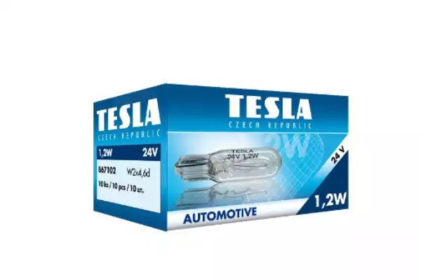 Лампа автомобільна в приборну панель без цоколя W2 24V 10 шт. Tesla (В67102) TESLA B67102