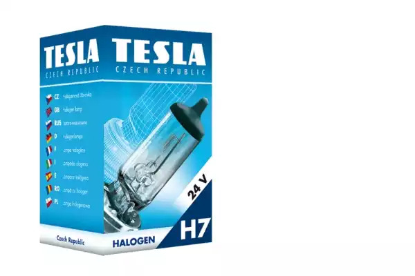 Лампа автомобільна галогенна H7 24В 70Вт Tesla (B10702) TESLA B10702