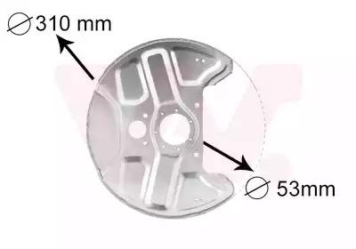 Защита тормозного диска передняя VAN WEZEL 5994372