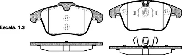 Тормозные колодки передние WOKING P1319300