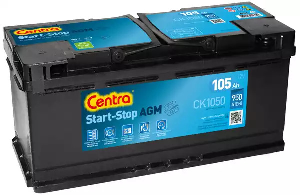 Аккумулятор Centra AGM 105Ah 950A R+ Start-Stop CENTRA CK1050