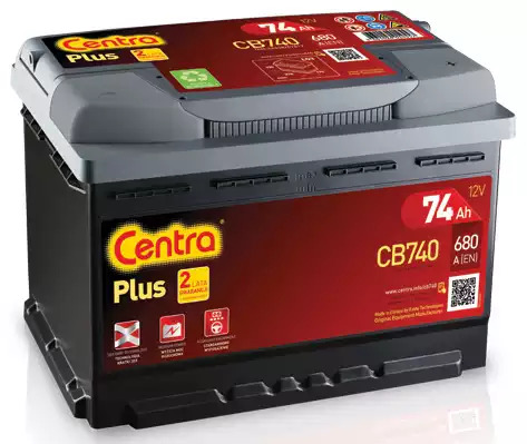 Аккумулятор Centra Plus 74Ah 680A R+ CENTRA CB740