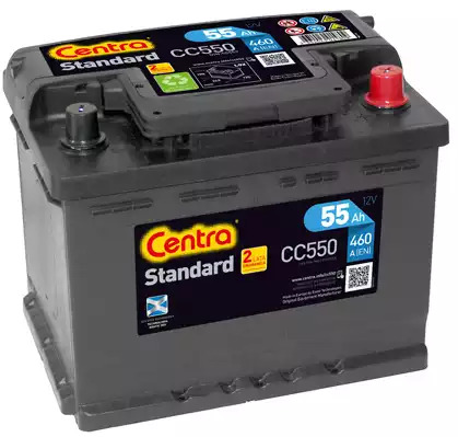 Аккумулятор Centra Standard 55Ah 460A R+ CENTRA CC550