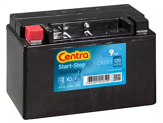 Аккумулятор Centra Auxillary 9Ah 120A L+ (дополнительный) CENTRA CK091
