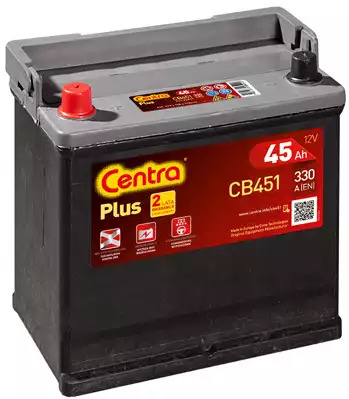 Аккумулятор Centra Plus 45Ah 330A L+ Asia CENTRA CB451