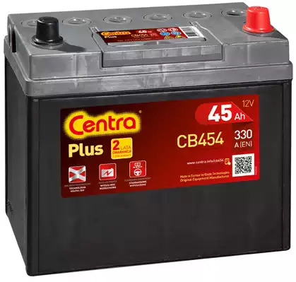 Аккумулятор Centra Plus 45Ah 330A R+ Asia CENTRA CB454