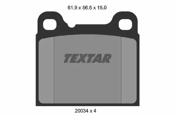 Тормозные колодки передние TEXTAR 2003402
