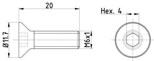 Болт, диск тормозного механизма TEXTAR TPM0015