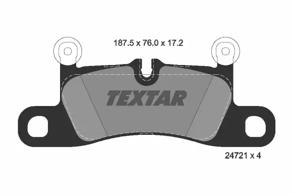 Тормозные колодки задние TEXTAR 2472101