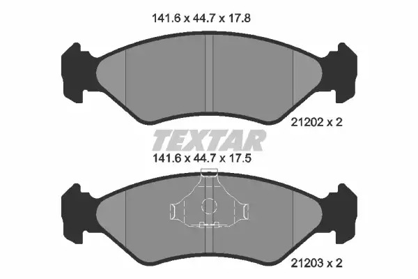 Тормозные колодки передние TEXTAR 2120203