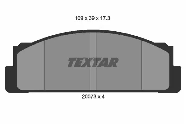 Тормозные колодки передние TEXTAR 2007304