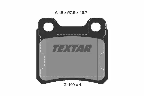 Тормозные колодки задние TEXTAR 2114001