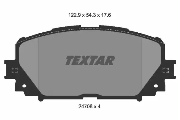 Тормозные колодки передние TEXTAR 2470801