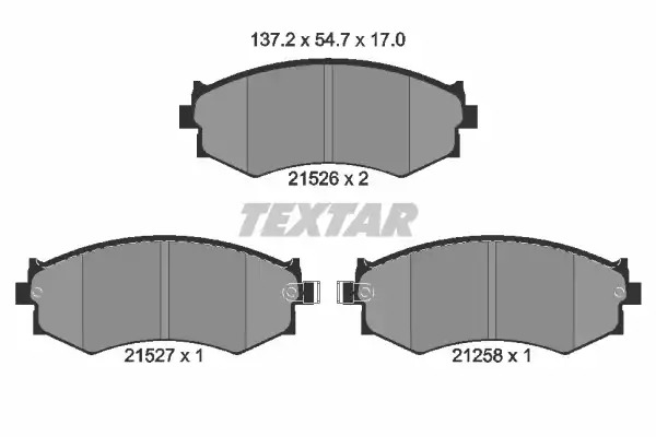 Тормозные колодки передние TEXTAR 2152601