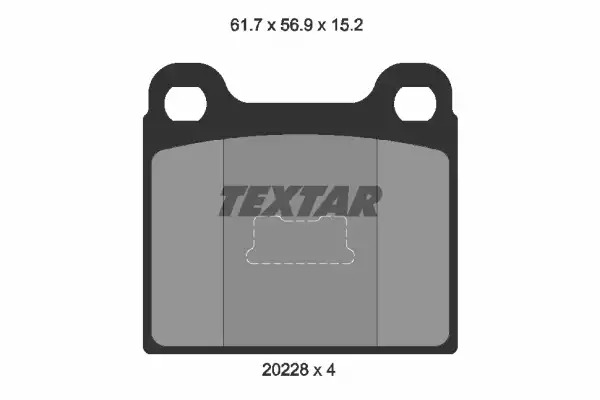 Тормозные колодки передние TEXTAR 2022803