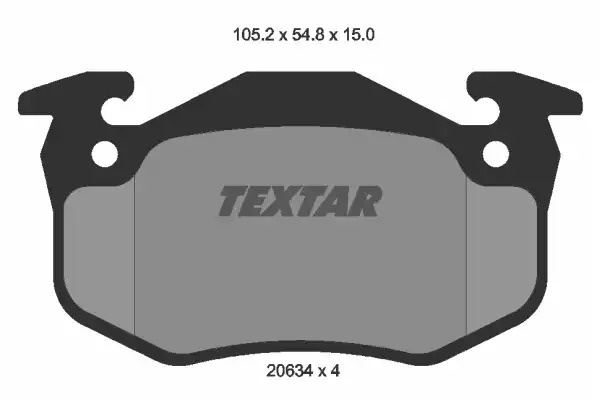 Тормозные колодки передние TEXTAR 2063402
