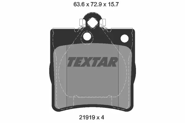 Тормозные колодки задние TEXTAR 2191903