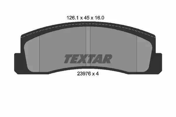 Тормозные колодки передние TEXTAR 2397601