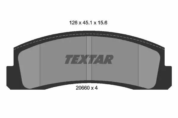 Тормозные колодки передние TEXTAR 2066001