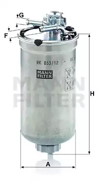 Фильтр топливный MANN FILTER WK85312