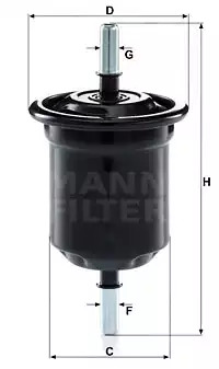 Фильтр топливный MANN FILTER WK6013
