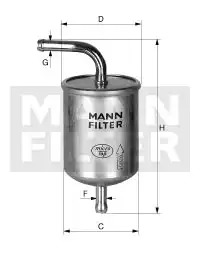 Фильтр топливный MANN FILTER WK6141