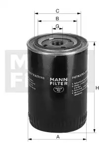 Масляный фильтр MANN FILTER W71212