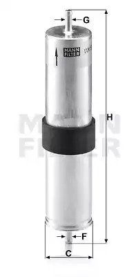 Фильтр топливный MANN FILTER WK5214