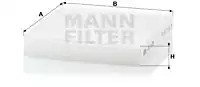 Фильтр салона MANN FILTER CU1835