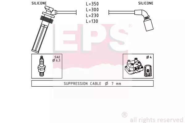 Высоковольтные провода зажигания EPS 1499249