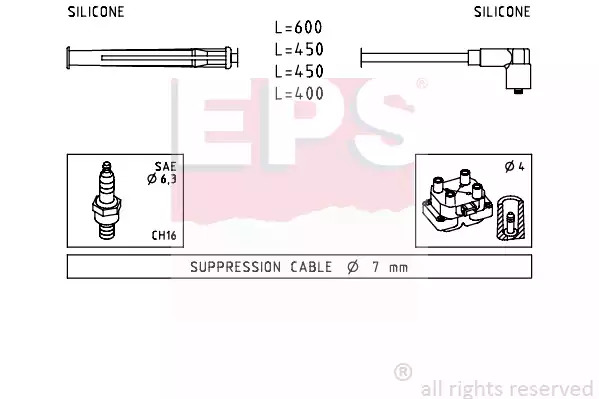 Высоковольтные провода зажигания EPS 1499230