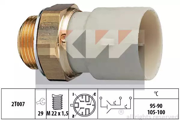 Датчик включения вентилятора KW 550688