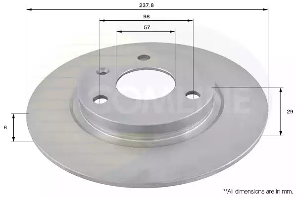 Тормозной диск передний COMLINE ADC1501