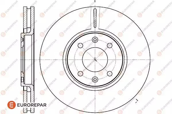 Тормозной диск передний EUROREPAR 1618863080