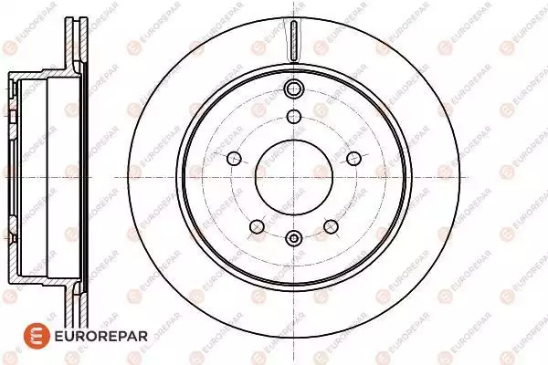 Тормозной диск задний EUROREPAR 1622813080