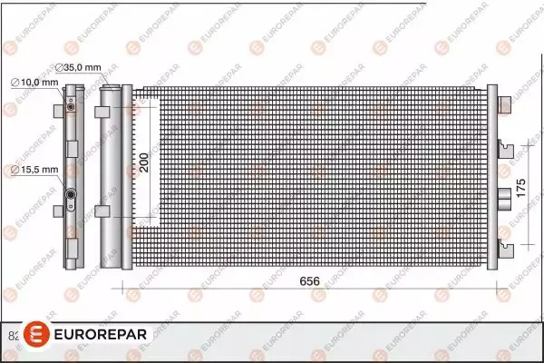 Радиатор кондиционера EUROREPAR 1618100180