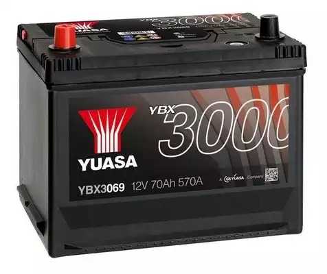 Аккумулятор Yuasa 72Ah 630A L+ (Asia) (3000 series) YUASA YBX3069