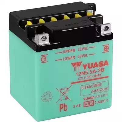 Аккумулятор (АКБ) Yuasa 12V 5.5Ah R+ YUASA 12N55A3B