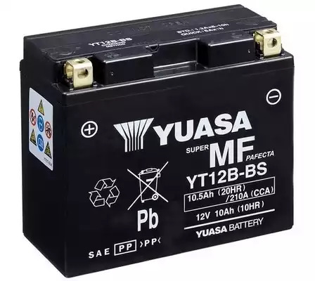 Аккумулятор для мотоцикла Yuasa MF VRLA 12V 10.5Ah 210A L+ YUASA YT12BBS