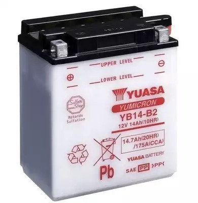 Аккумулятор для мотоцикла Yuasa 12V 14.7Ah 175A L+ YUASA YB14B2