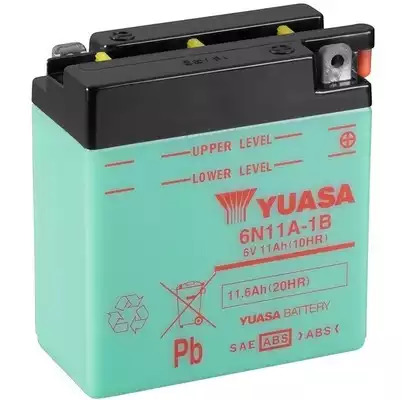 Аккумулятор (АКБ) Yuasa 6N11A-1B 6V 11,6Ah R+ YUASA 6N11A1B