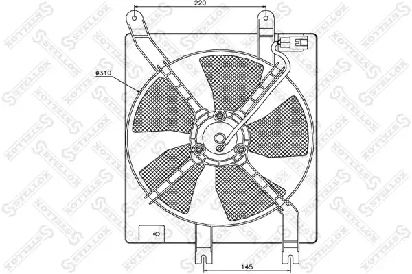 Вентилятор радиатора STELLOX 2999252SX