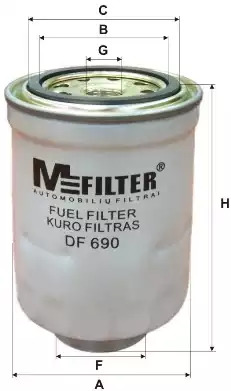 Фильтр топливный M-FILTER DF690