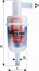 Топливный фильтр M-FILTER DF11